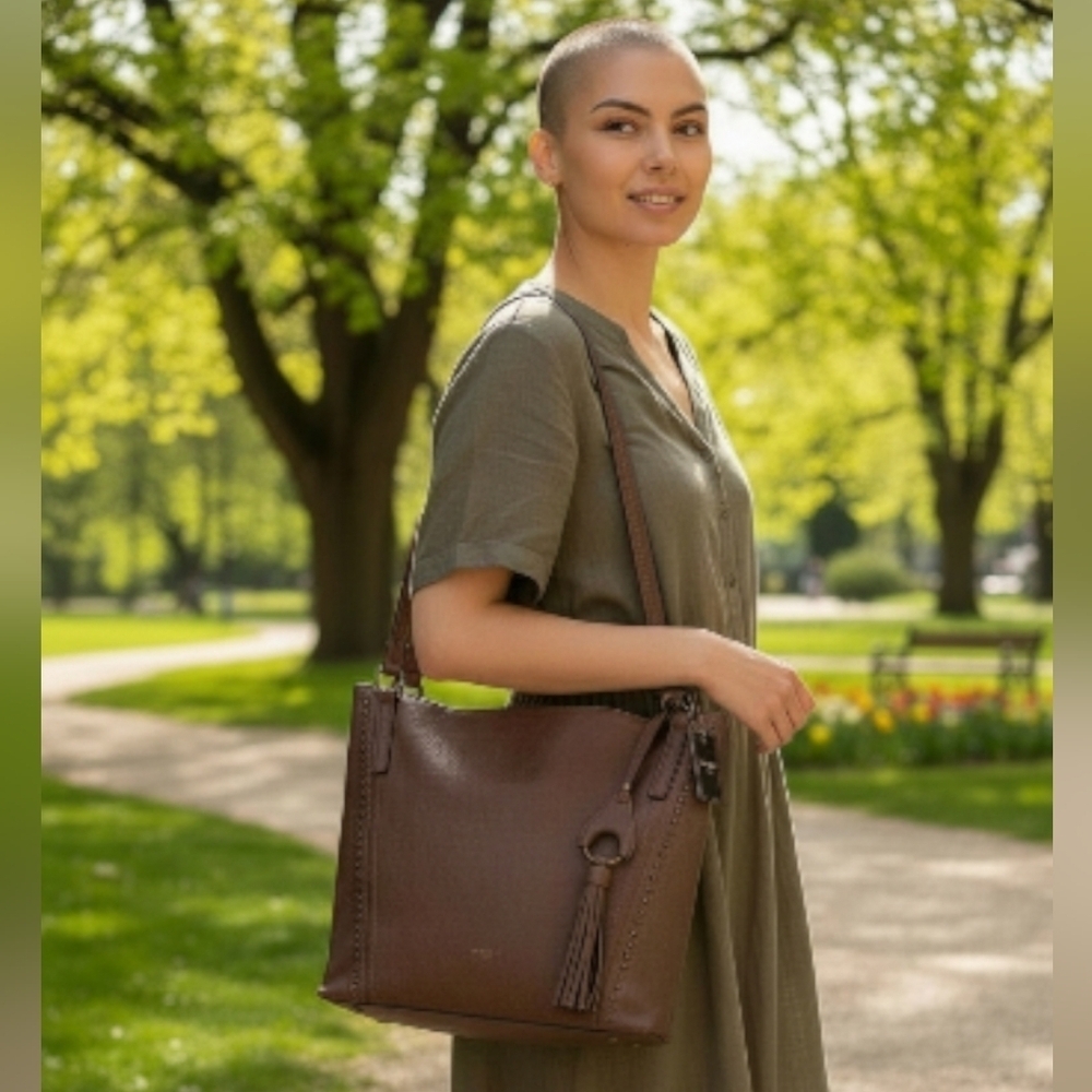 Darcy Marks London Tote Bag Purse Brown Handbag